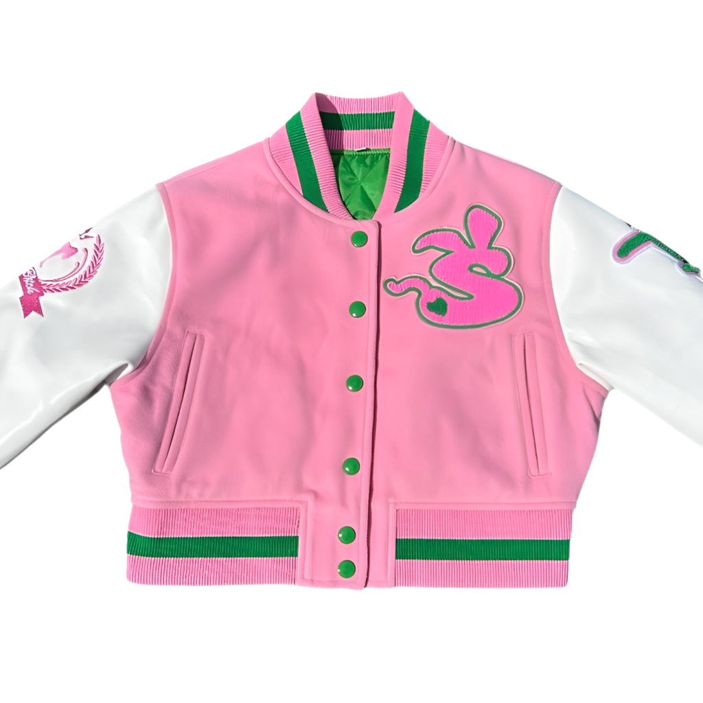 Pretty & Paid Crop Varsity