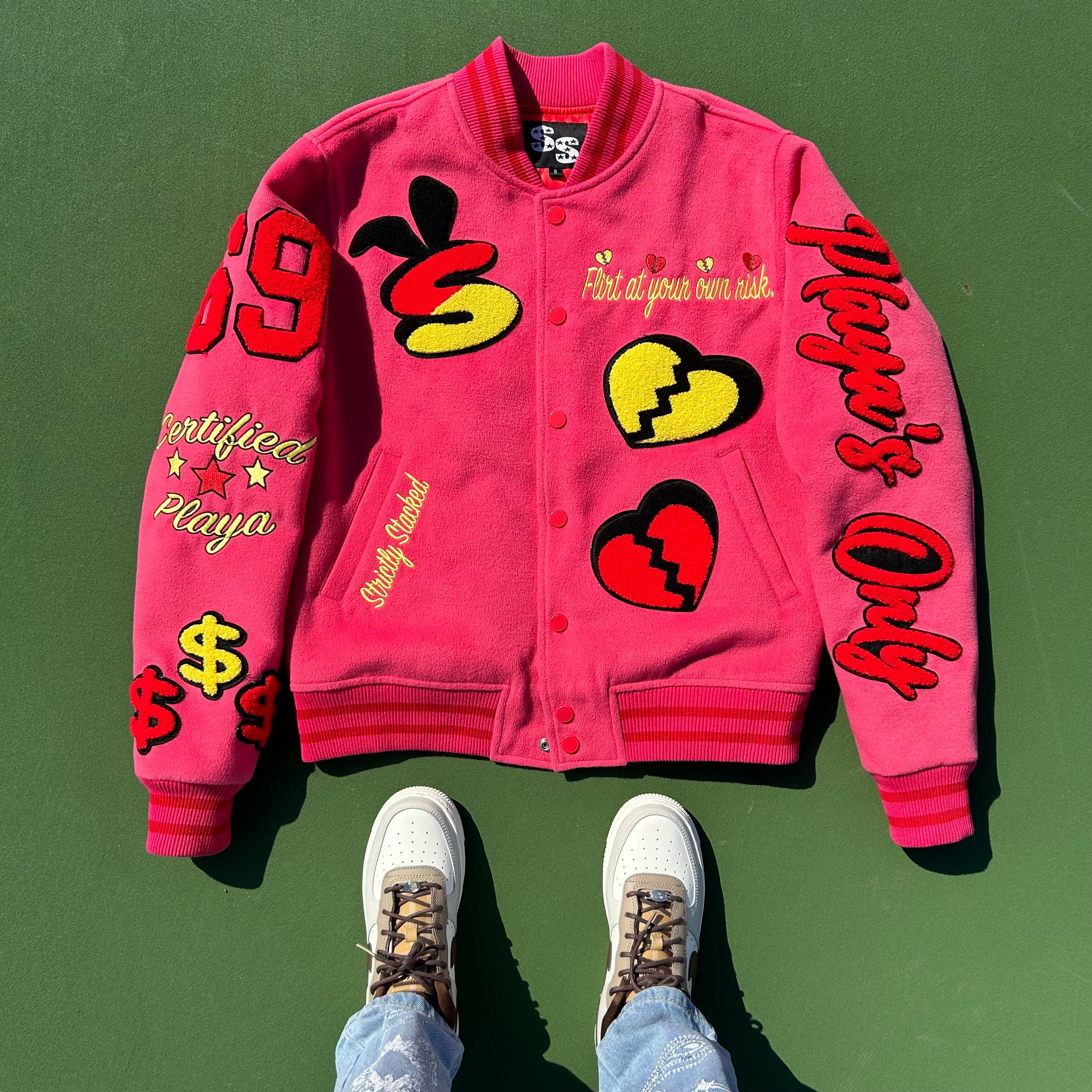 Strawberry Shortcake Playa's Only Varsity Jacket