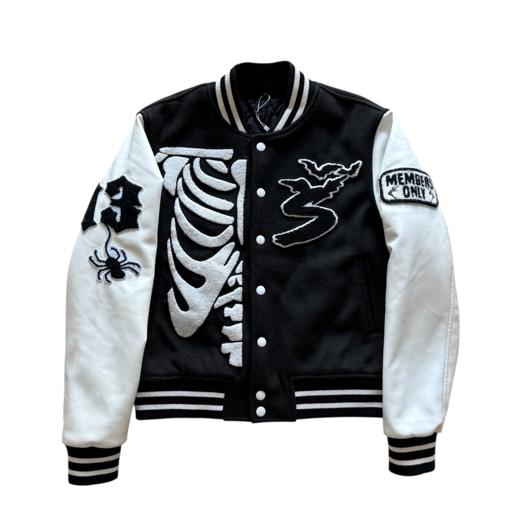 Black Doomsday Varsity Jacket