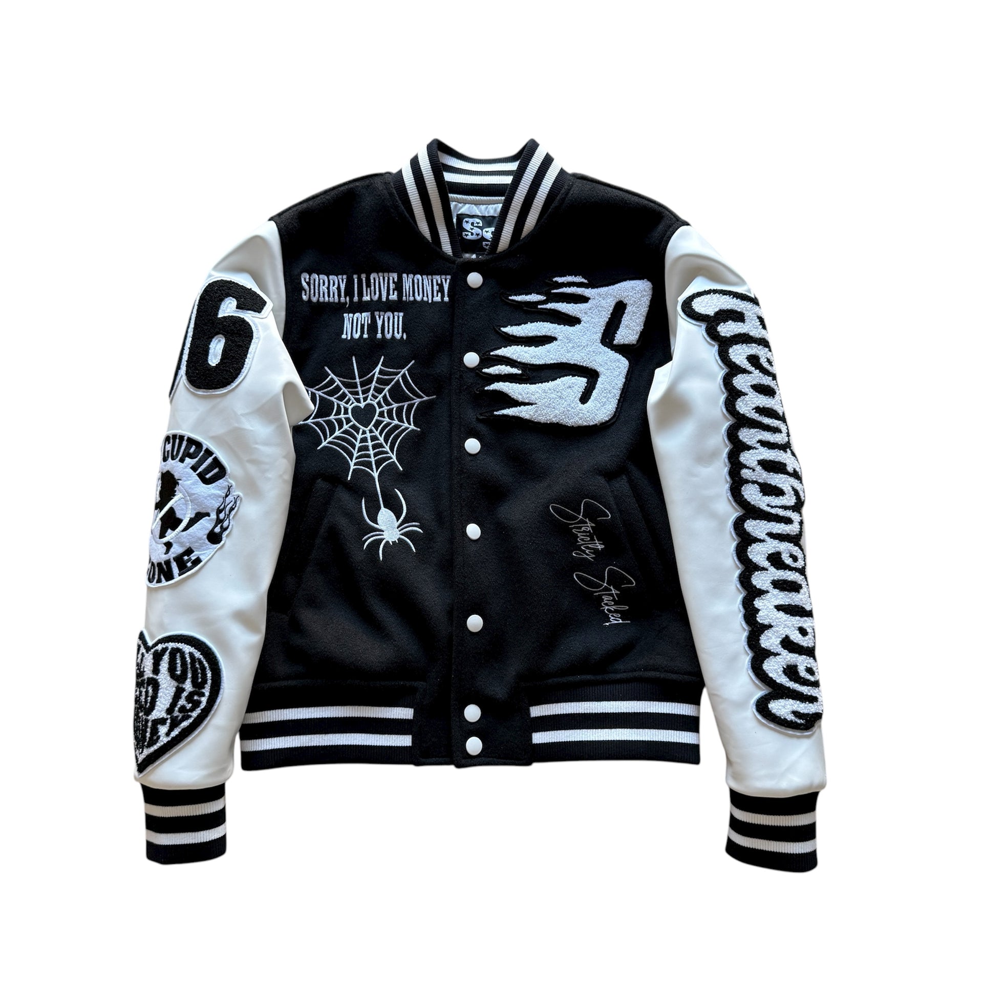 Midnight Heartbreaker Varsity Jacket